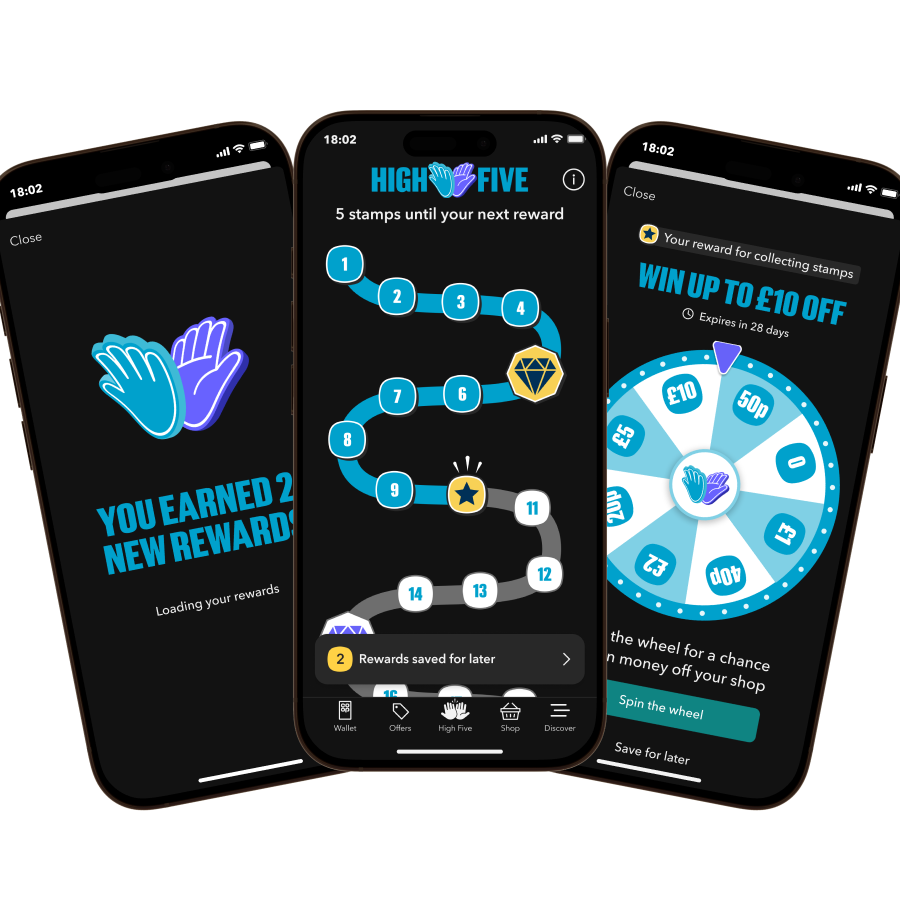 More Co-op High Five app screens